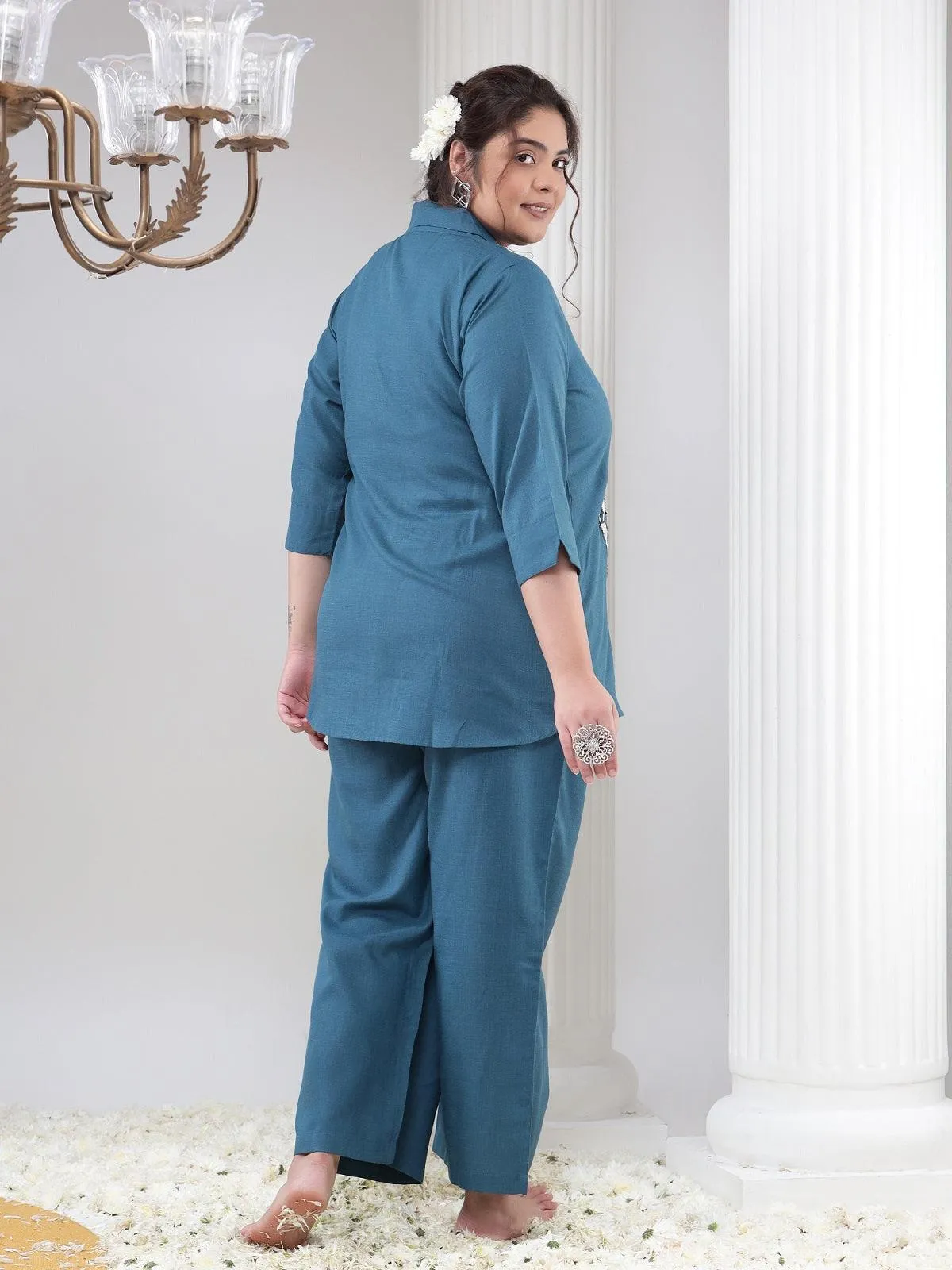 Stella Blue Plus Size Women Co-Ord Set