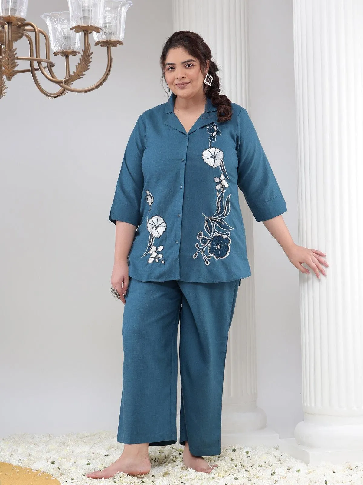 Stella Blue Plus Size Women Co-Ord Set