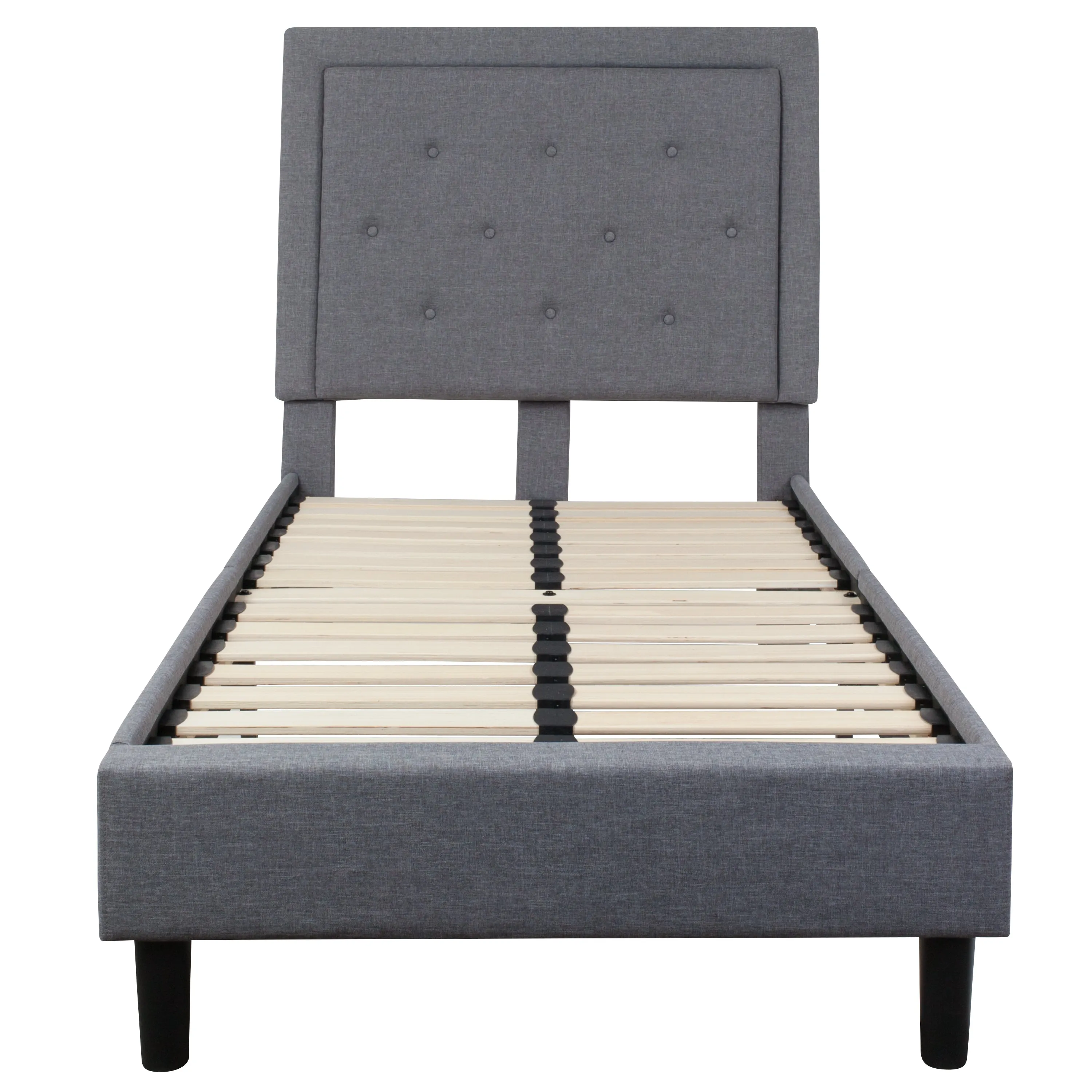 Twin Platform Bed Set-Gray SL-BM10-25-GG