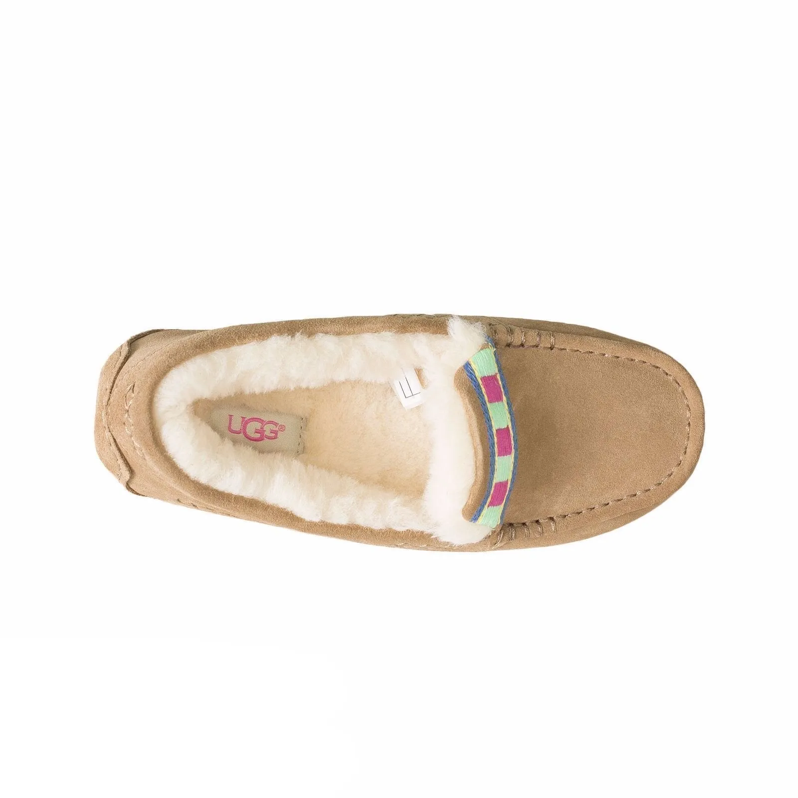 UGG Ansley Embroidery Chestnut Slippers