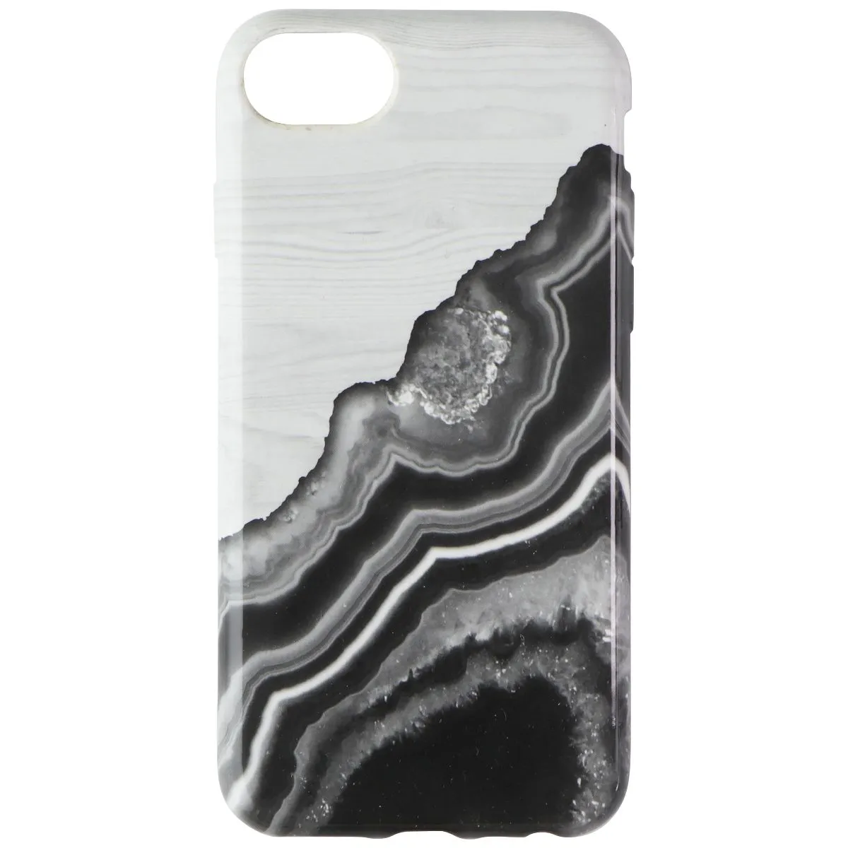 Unique London Eco-Friendly Back Case for iPhone SE (2nd Gen) 8/7/6s - Gray Geode