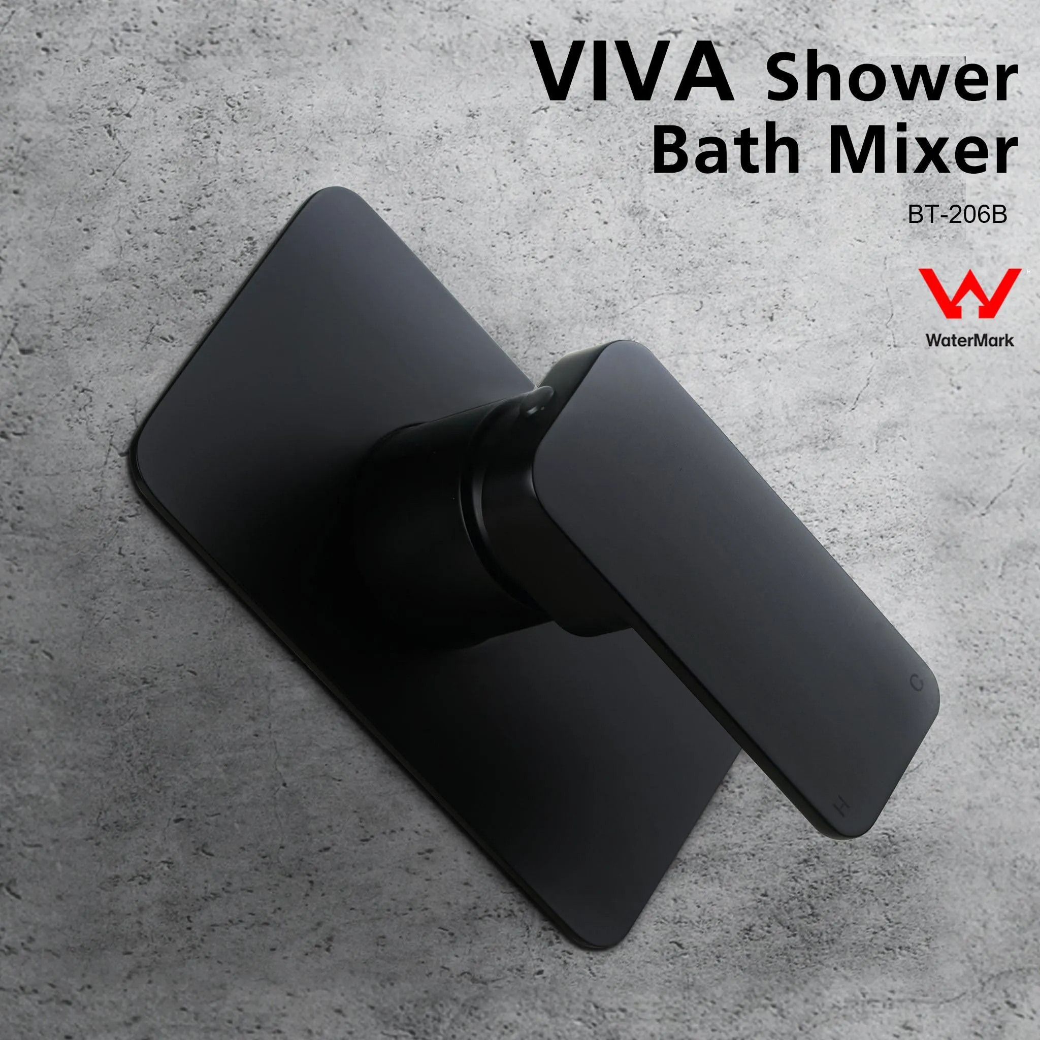 VIVA Shower / Bath Mixer Black - BT206B