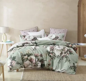 Winter Quilt Cover Set Range Sage