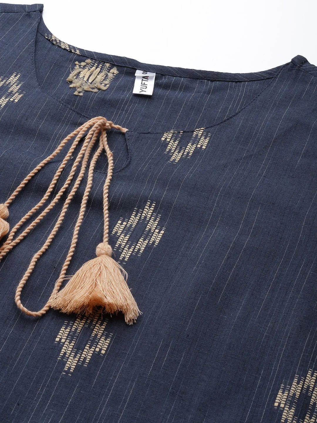 Women Blue Pure Cotton Kurta