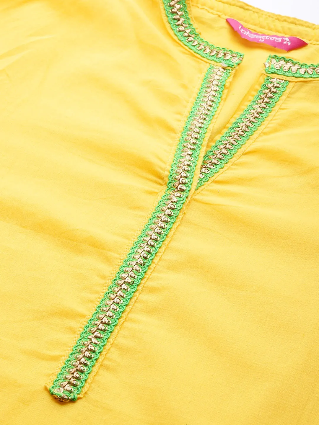 Women Yellow Floral Printed Kurta