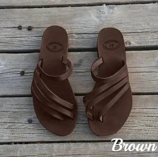 Women’s Flat Bottom Gladiator Slippers