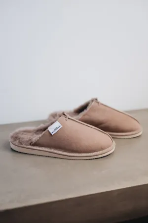 Cozy Womens Sheepskin Slip-On Slippers with Durable Sole | ALYS