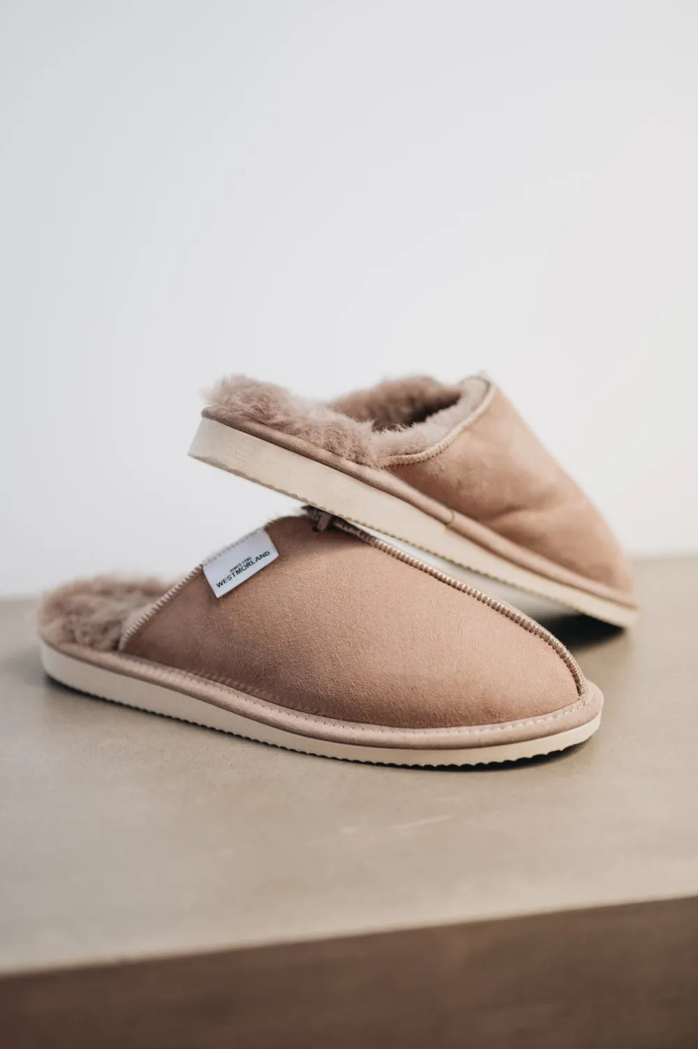Cozy Womens Sheepskin Slip-On Slippers with Durable Sole | ALYS
