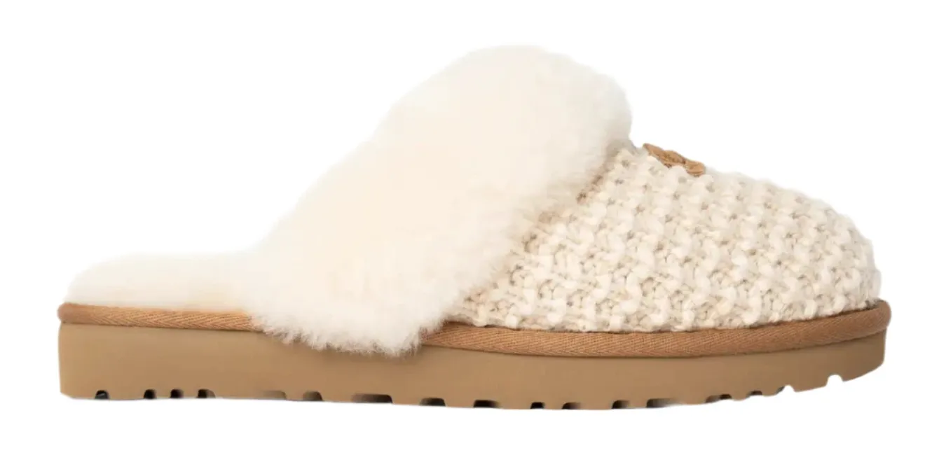 Womens Cozy Knit Slippers by UGG in Cream