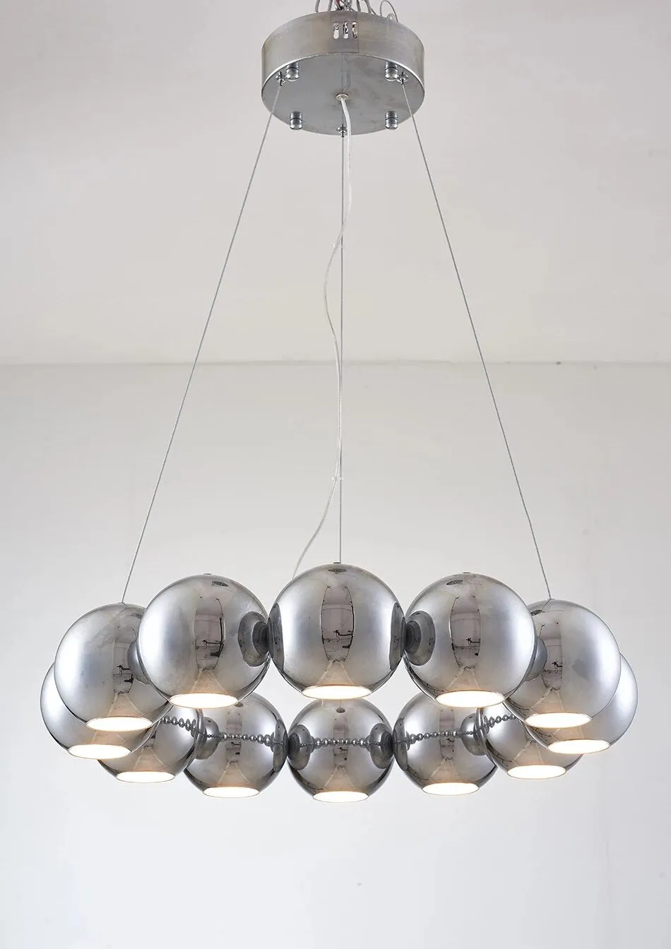 YLK Joint-Balls Rounded Ring Design Modern LED Hanging Chandelier