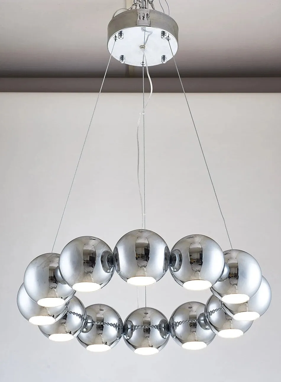 YLK Joint-Balls Rounded Ring Design Modern LED Hanging Chandelier