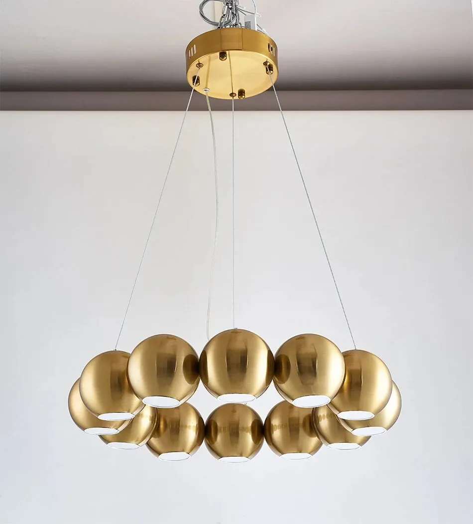 YLK Joint-Balls Rounded Ring Design Modern LED Hanging Chandelier